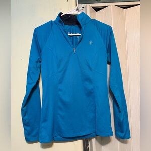Ariat Teal Long Sleeve Half-Zip Top